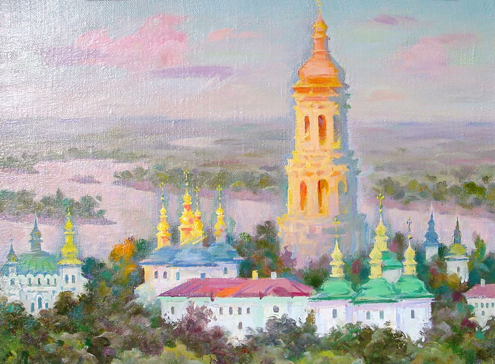 «Вид на Дніпро». 2002. Полотно, олія